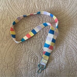 Vera Bradley Tropics Plaid Woven Lanyard